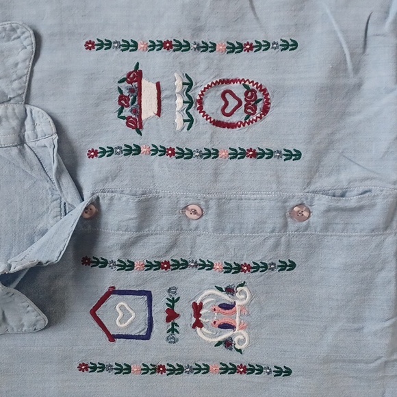 Vintage jeans blouse - Picture 2 of 3